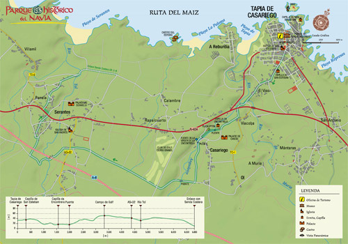 Mapa de la Ruta del Ma�z